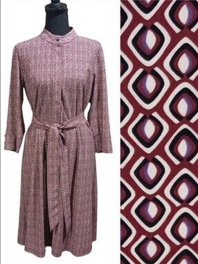 Studio Anneloes Travel Sira Midi Dress Geometric Print